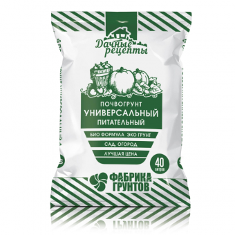 Дачные рецепты почвогрунт универсальный питательный 40 л
